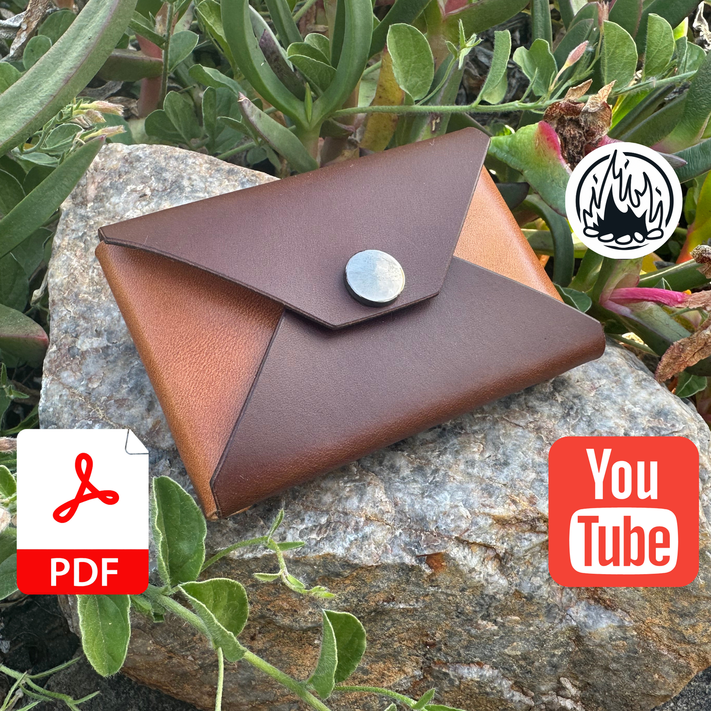 Stitch-less Leather Wallet Pattern | 'The Oslo Wallet' | Instant Download | PDF | Leather Card Holder | A4 & Letter Size | Instructions