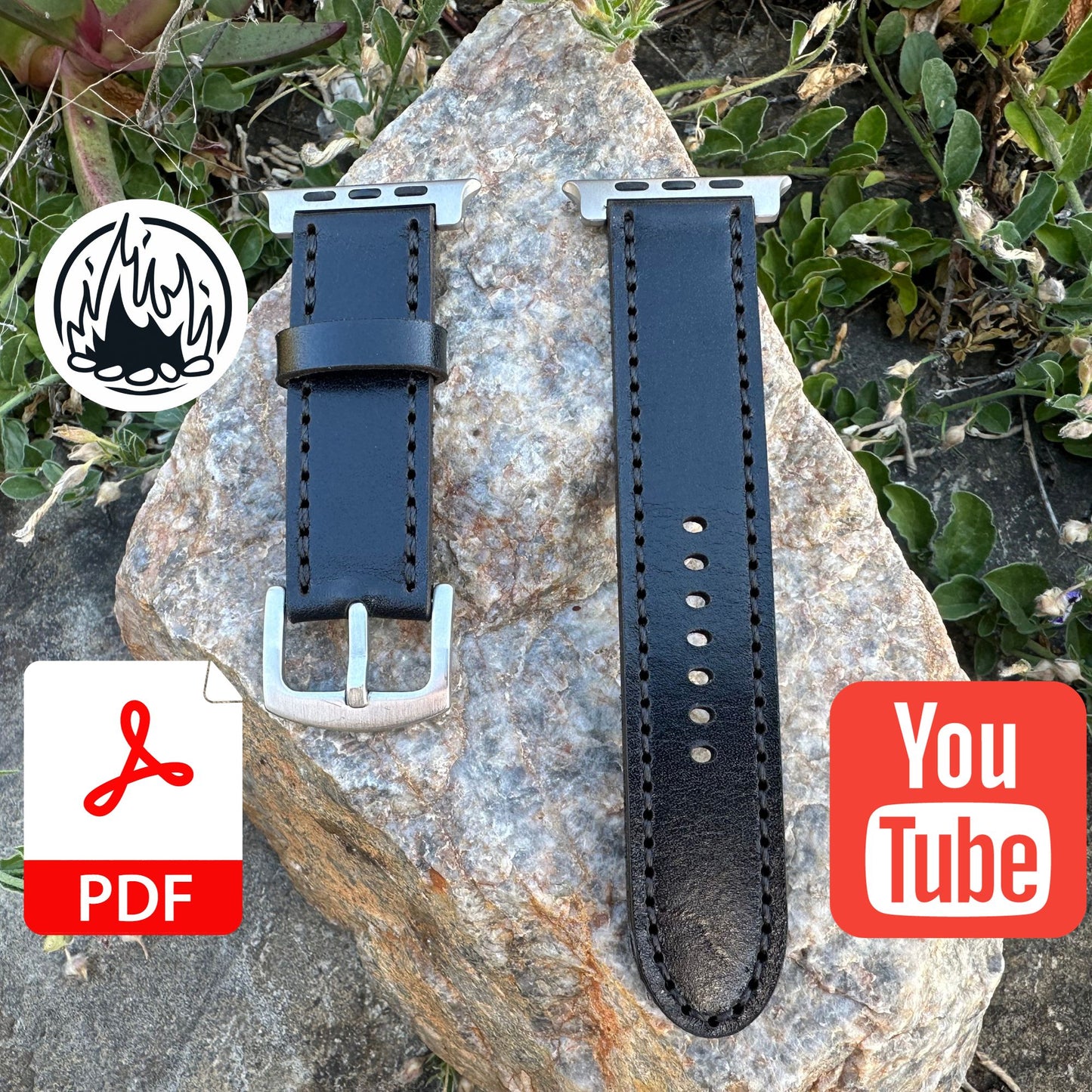 Apple Watch Ultra 2 Strap Pattern | Digital Download | PDF | Leather Pattern | Instructions