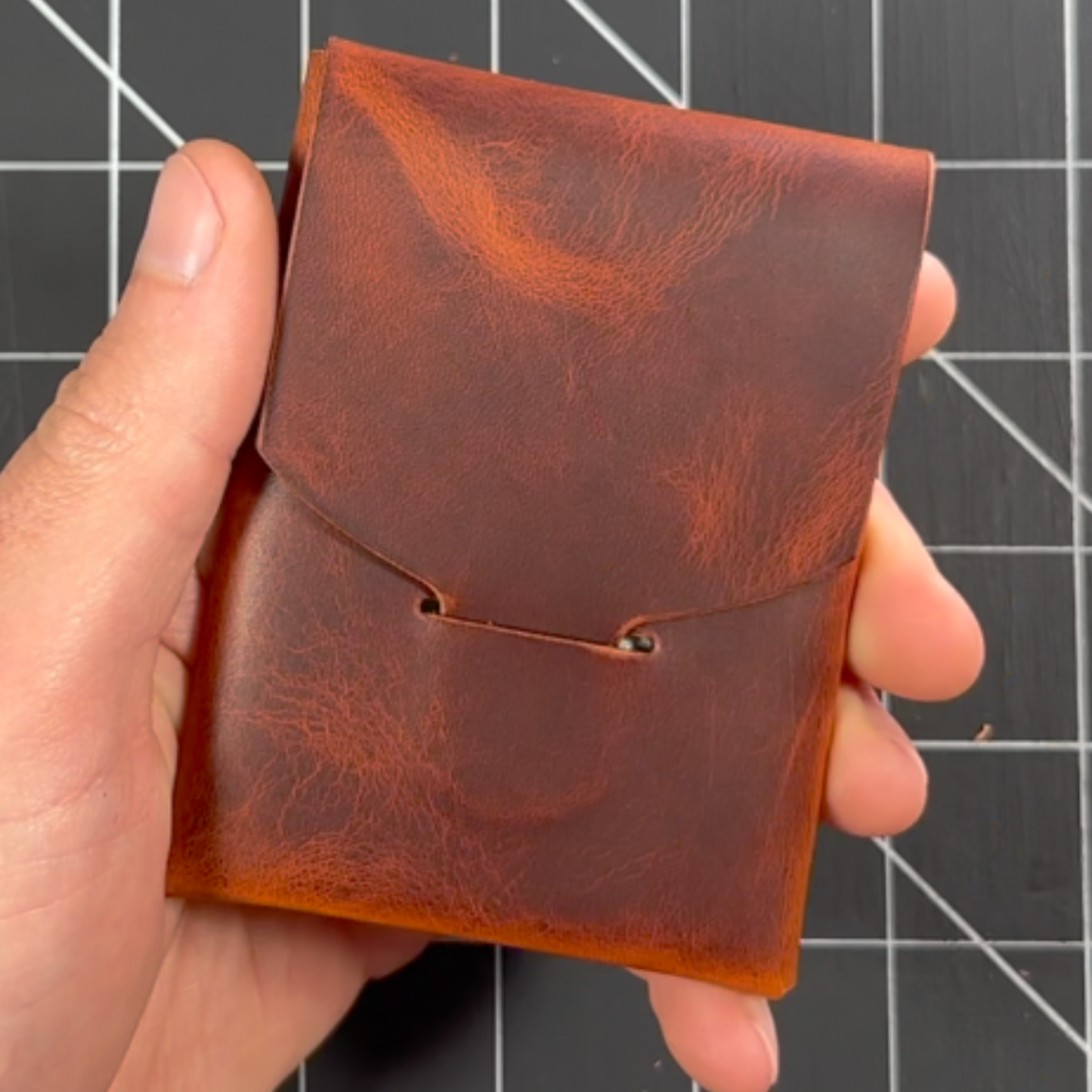 'The Fix Wallet' | Stitch-less Leather Wallet Pattern